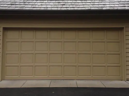 Custom wood garage door