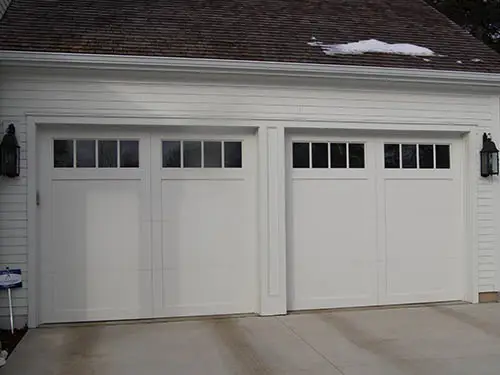 Custom wood garage door