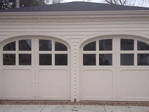 Custom wood garage door
