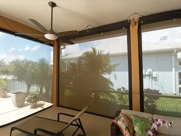 Zip Tex Screen on three seasons porch